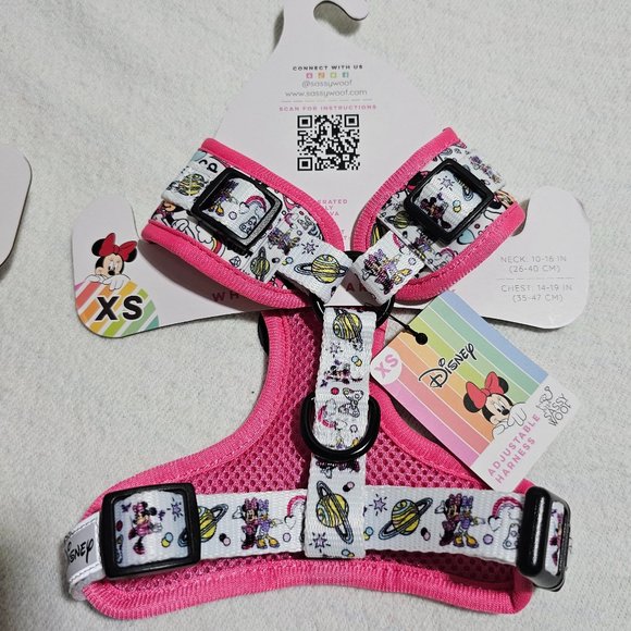 🏷️NWT Disney x Sassy Woof Minnie Mouse & Daisy Duck Dog Harness - Various Sizes - Picture 12 of 15
